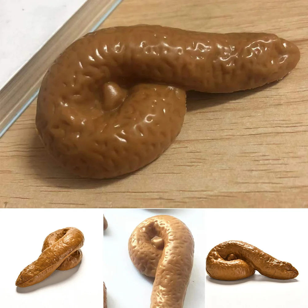Fake Poop Gag Gift - 3 pièces réaliste doux faux chien