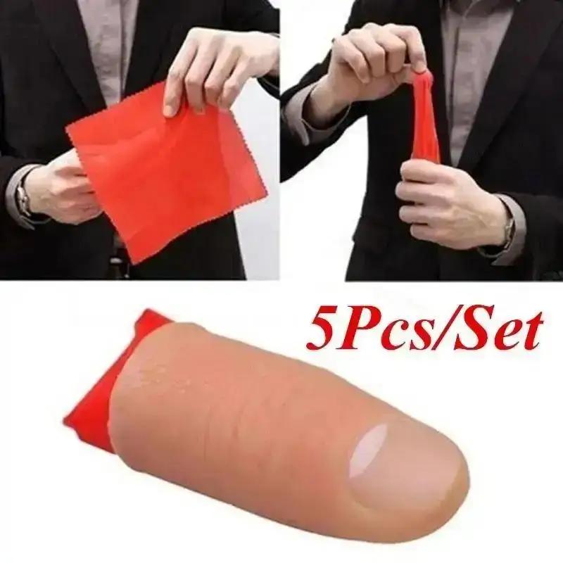 Thumb Tip Magic Trick Set - 5 pièces/ensemble fausses chaudes pointe de