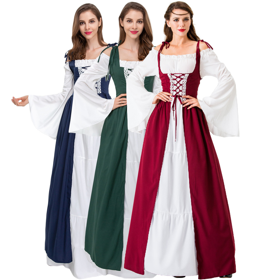 Medieval Renaissance Dress Women - Robe de princesse médiévale pour femmes,