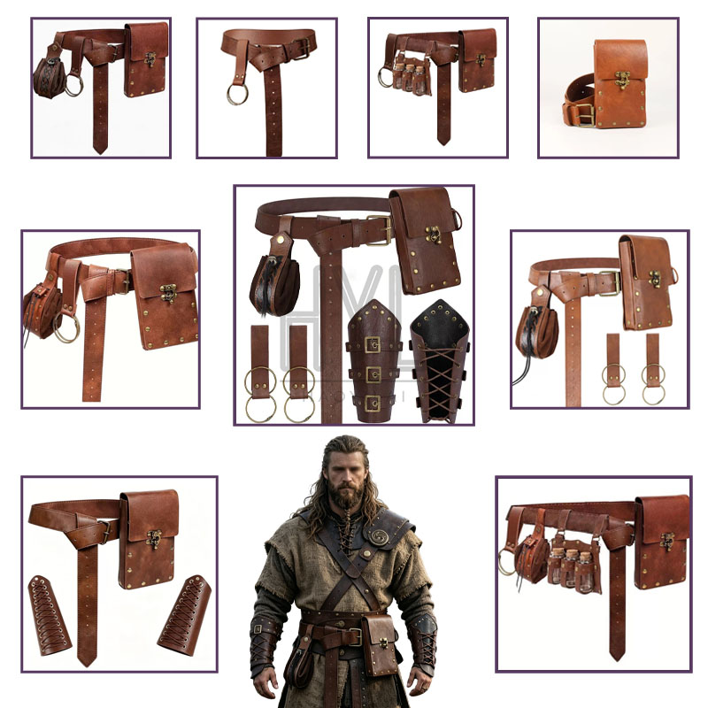 Costumes - Ensemble d'accessoires médiévaux vikings, accessoires de