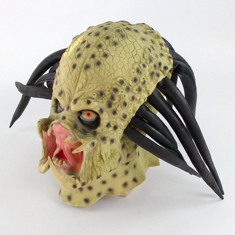 Latex Alien Mask Realistic - Masque de tête de prédateur en