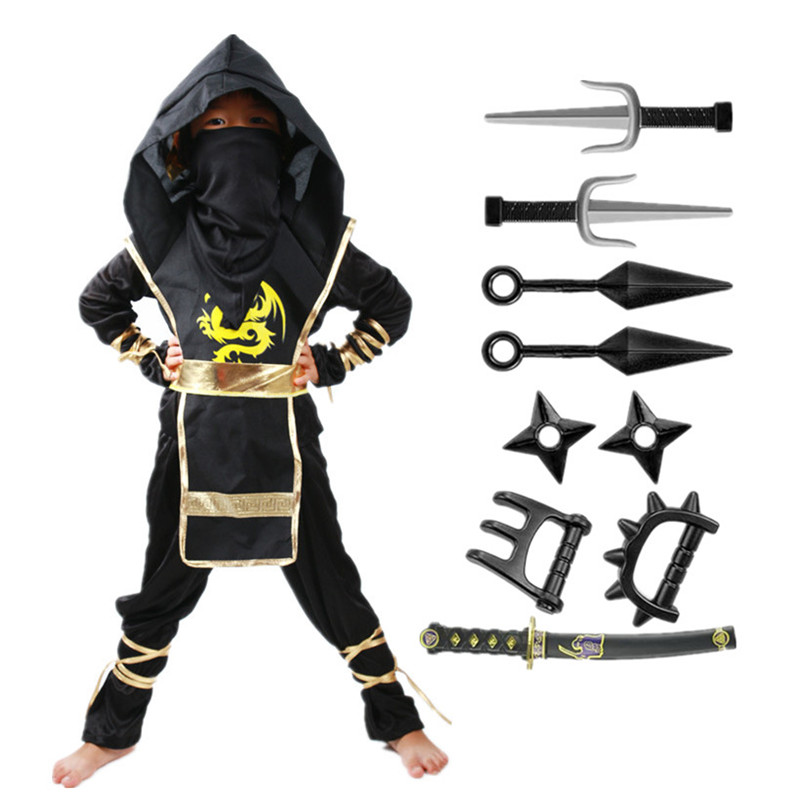 Spiderman Jumpsuit Kids - Costume d'Halloween Ninja pour garçons avec