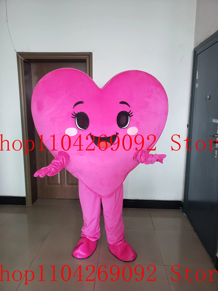 Costumes - Adorable Costume de Mascotte Cœur Rose,