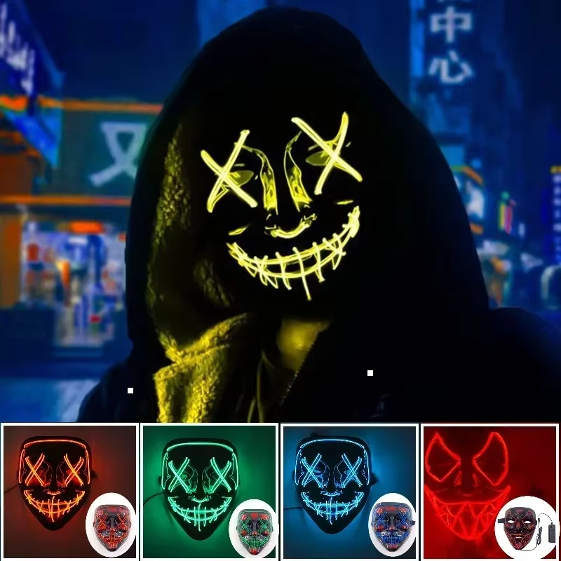 Masques de fête de carnaval au - Led Purge Mask Halloween avis et prix