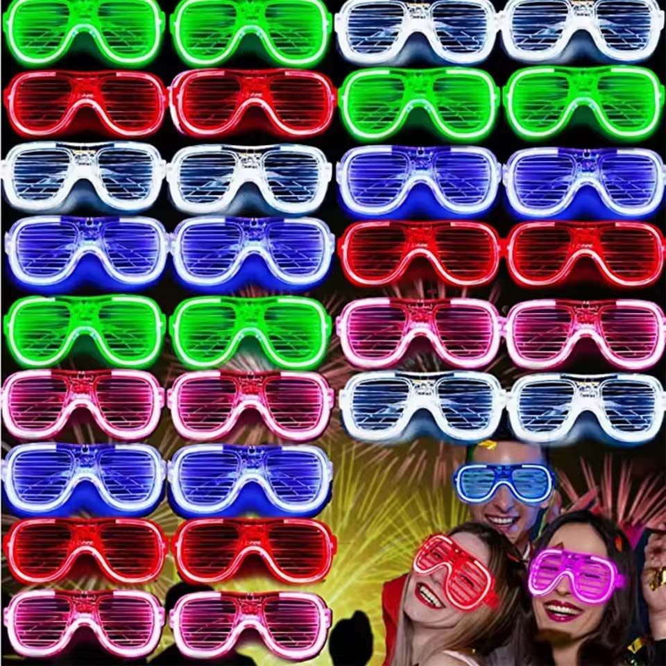 Lunettes LED lumineuses, 5 à 5 - Glow In The Dark Party Glasses avis et prix