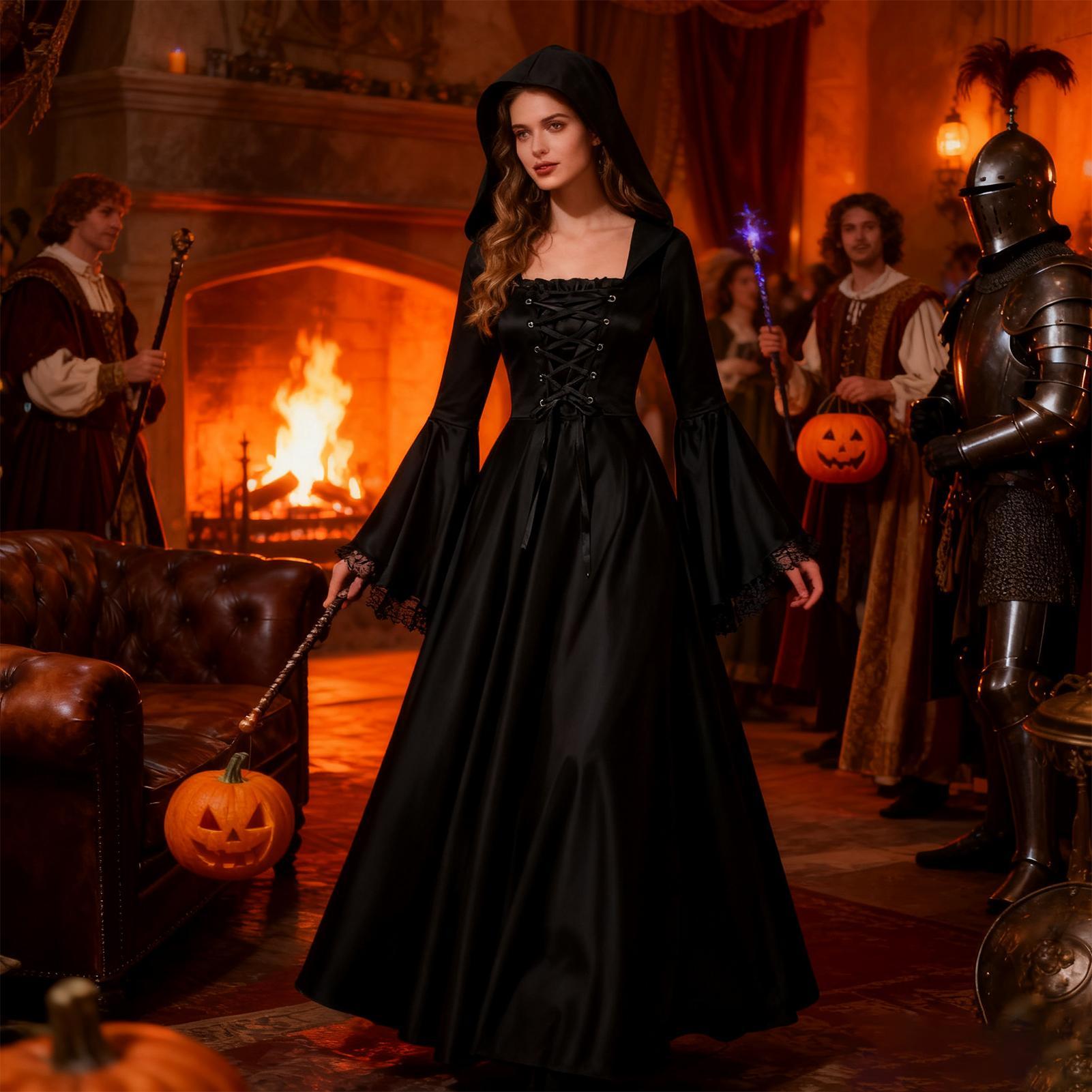 Costume de Sorcière d'Hallowee - Medieval Renaissance Dress Women avis et prix