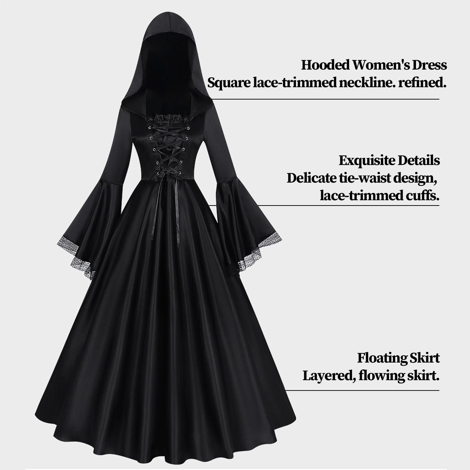 Costume de Sorcière d'Hallowee - Medieval Renaissance Dress Women avis et prix