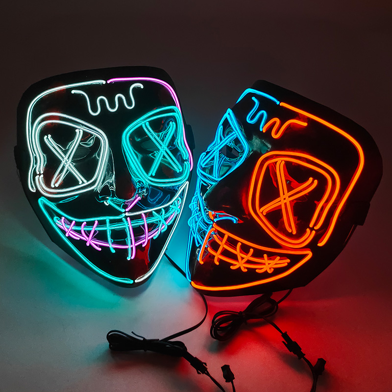 Masque lumineux LED sans fil,  - Led Purge Mask Halloween avis et prix