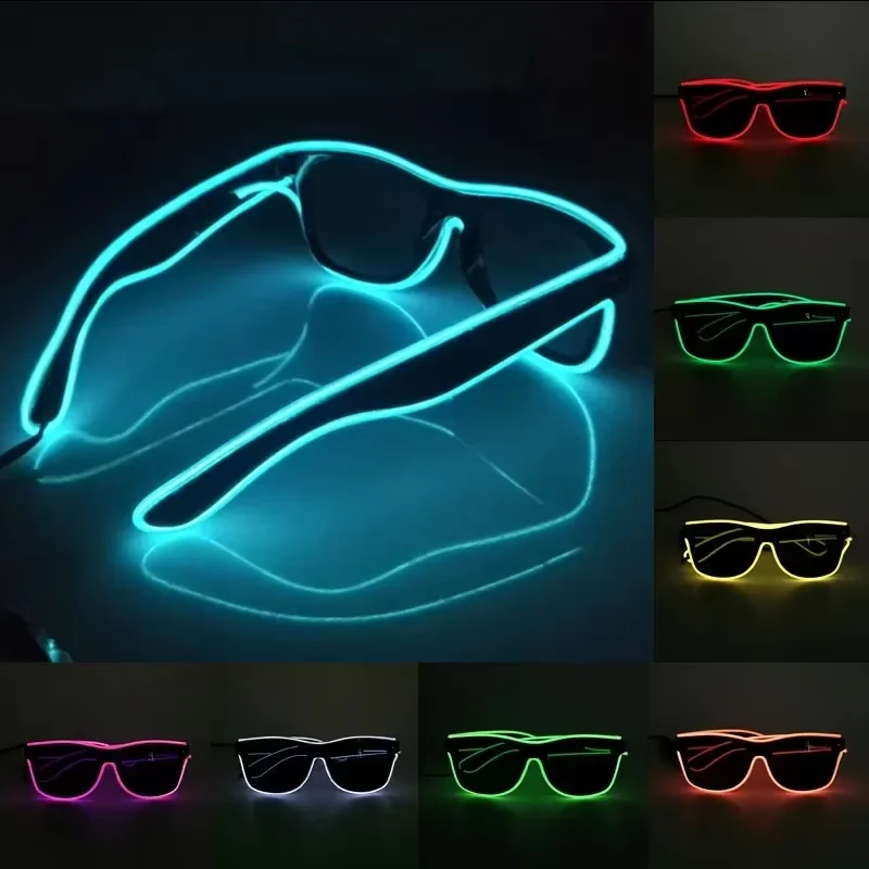 Lunettes de soleil LED néon lu - Glow In The Dark Party Glasses avis et prix
