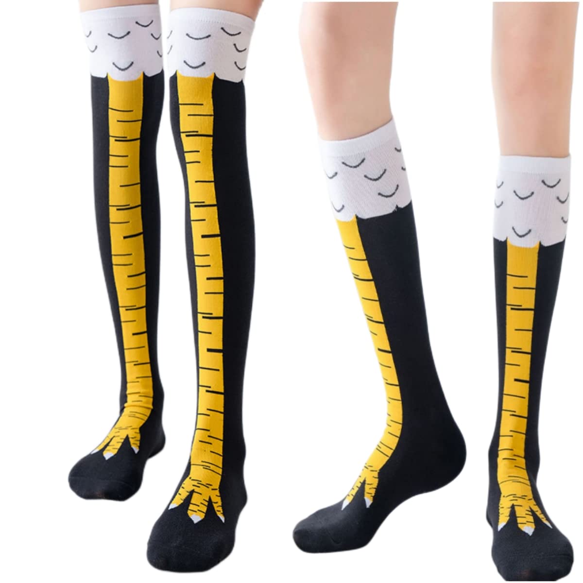 1/2 paires de chaussettes haut - Funny Chicken Leg Socks avis et prix
