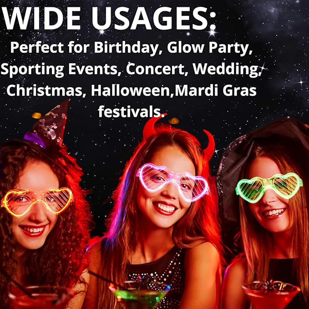 Lunettes lumineuses en vrac 5/ - Glow In The Dark Party Glasses avis et prix