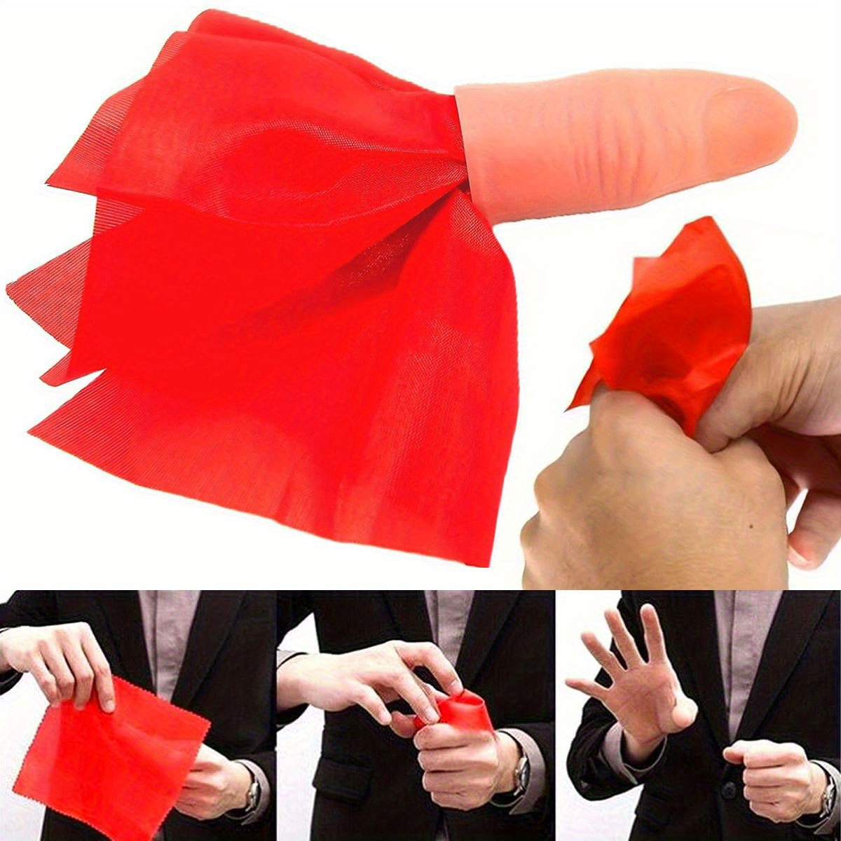 1 ensemble écharpe-vanse magiq - Thumb Tip Magic Trick Set avis et prix