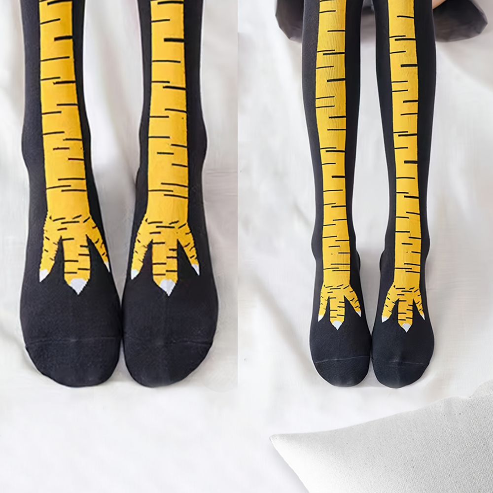 1 Paire de Chaussettes Hautes  - Funny Chicken Leg Socks avis et prix