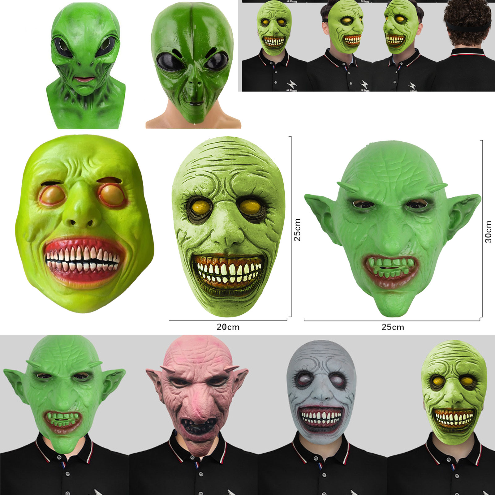 Masque Alien d'Halloween réali - Latex Alien Mask Realistic avis et prix