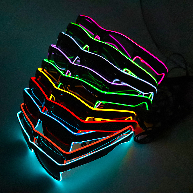 Lunettes LED à fil EL clignota - Glow In The Dark Party Glasses avis et prix
