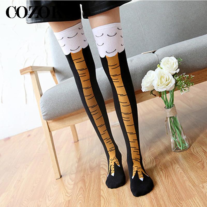 Chaussettes hautes jetables El - Funny Chicken Leg Socks avis et prix